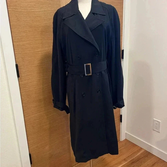LITA by Ciara Elevate Trench Coat Black Size Medium - Picture 3 of 9